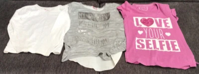 Young Girls - 3 Tops 1 Long & 2 Short Sleeved As Shown In Photos Size 7-8 Yrs P1 - Image 1 of 4