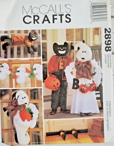 McCalls 2898 Sewing Pattern Halloween Decorations Ghost Black Cat Uncut - Picture 1 of 3