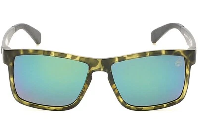Gafas de sol Timberland TB 9142 55R verde habana polarizadas cuadradas marco 56-15-140 Foto 1 de 2