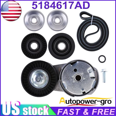Serpentine Belt Drive Tensioner & Idle Pulley For 11-20 Chrysler Dodge Ram 3.6L - Image 1 of 4