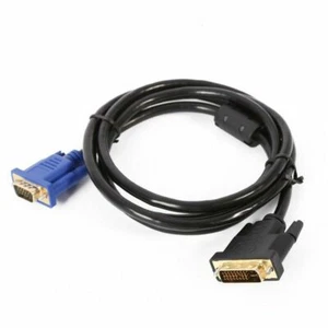 DVI zu VGA Kabel Dual Link DVI-I VGA SVGA HD-15 D-Sub Konverter Leitung 1M 2M 3M 5M - Bild 1 von 5