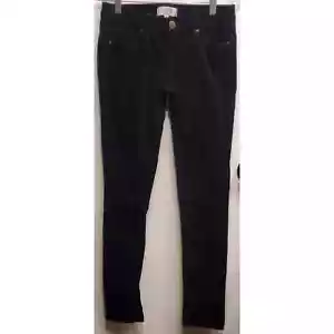 Pantalones negros de pana para mujer/junior piernas cónicas 26 - Imagen 1 de 6