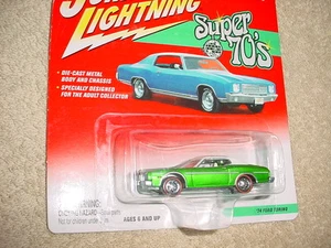 JOHNNY LIGHTNING SUPER 70'S SERIES '74 FORD TORINO GREEN & WHITE FREE USA SHIP - Picture 1 of 2