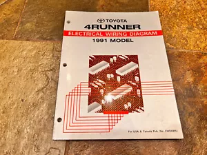 1991 Toyota 4Runner Electrical Wiring Diagram Service Manual - Picture 1 of 5