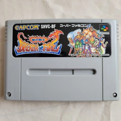 BREATH OF FIRE 1 SNES NTSC-J Button battery replaced and cleaned CAPCOM - Image 1 of 4