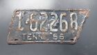 1956 Tennessee Shaped License Plate