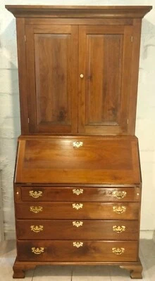 Handcrafted Amish Secretary Desk Walnut - Image 1 of 4