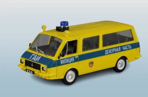 RAF-2203 Latvia Police USSR Minibus 1976 Year 1/43 Scale Rare Diecast Model Car - Picture 1 of 10