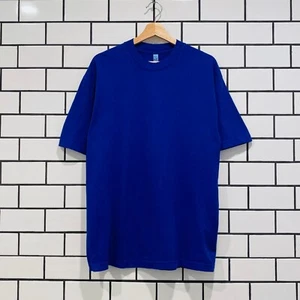 CAMISETA LOS ANGELES ROPA OVERSIZE MANGA CORTA ALTO CUELLO FALSO AZUL - Imagen 1 de 3