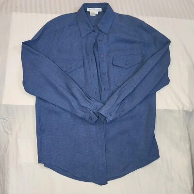 Conjunto de 3 piezas azul para mujer Rafael con botones Top y falda con blusa talla 8 Foto 1 de 4