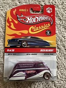 Hot Wheels DECO DELIVERY TRUCK #19 PURPLE 2009 Classics SERIES 5 Redline - Bild 1 von 8