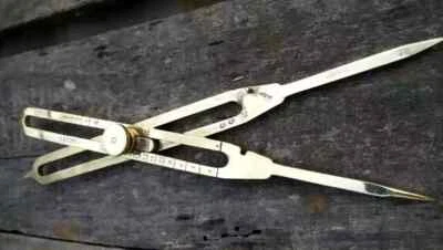 9" Proportional Divider Brass Drafting Tool Scientific Compass Engineer - Image 1 of 4