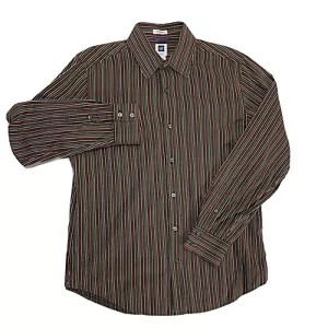 Gap Premium Herren Gestreiftes Oberhemd Größe M Langarm 100% Baumwolle Knopfleiste - Bild 1 von 11