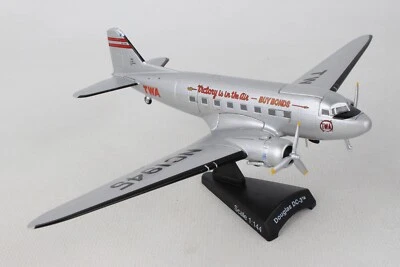 Douglas DC-3 TWA "Victory is in the Air" - "Buy Bonds" 1/144 Scale Diecast Model - Image 1 of 4