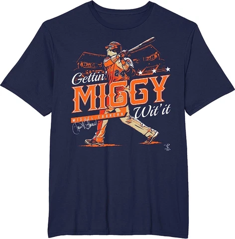 Miguel Cabrera Gettin' Miggy With It Detroit Tigers Gift for men women T-Shirt Cover