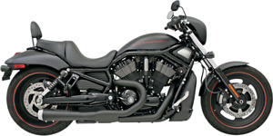 Bassani Road Rage 2-Into-1 Short Megaphone Exhaust 07-17 Harley Davidson V Rod