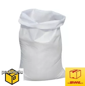 100 PP Gewebesäcke Laubsack Getreidesack Sandsack Schwerlastsack Säcke 65x105 cm - Bild 1 von 6