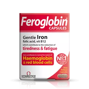 Vitabiotics Feroglobin B12 - Eisenpräparate - 30 Kapseln, für Hämoglobin - Bild 1 von 3