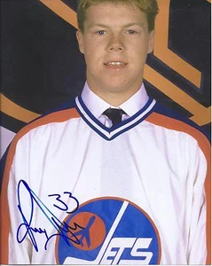 Foto firmada de Winnipeg Jets KRIS DRAPER 8x10 alas rojas - Imagen 1 de 1