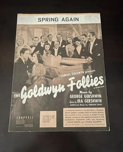 RARE 1938 Goldwyn Follies Spring Again Sheet Music Collectible Good Condition - Picture 1 of 7