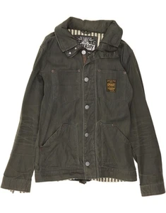 SUPERDRY Mens Graphic Utility Jacket UK 40 Large Green Cotton CD03 - Picture 1 of 4