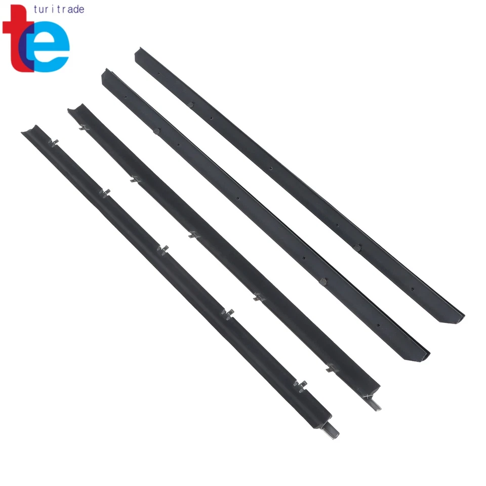 For Chevy S10 1982-1993 Window Sweep Felts Seals Weatherstrip 4 Piece Kit Set - Изображение 1 из 4