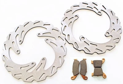 Rotores de freno y pastillas de freno RipTide delanteros y traseros Honda CR125R CR125 2002-2007 Foto 1 de 4