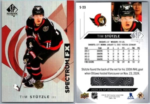 24-25 SP AUTHENTIC SPECTRUM FX BOUNTY - TIM STUTZLE # S-23 OTTAWA SENATORS - Bild 1 von 1