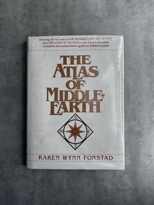 The Atlas of Middle Earth by Karen Wynn Fonstad 1st ed DJ HC 1981 LOTR Tolkien Foto 1 de 4