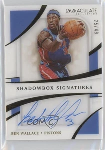 Panini Immaculate Shadowbox Signatures 2020-21/49 Ben Wallace #SHS-BEN Auto Salón de la fama - Imagen 1 de 3