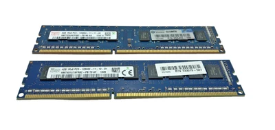 2x Hynix 2GB DDR3 RAM PC3-12800 1600MHz non-ECC Unbuffered CL11 HMT325U6CFR8C-PB - Image 1 of 2