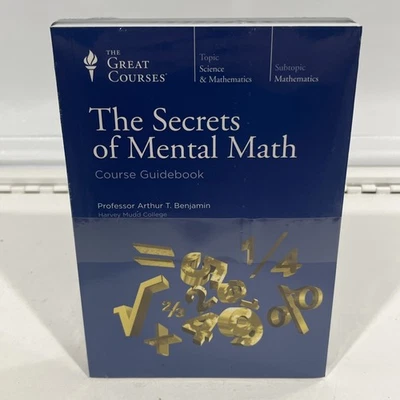 The Great Courses The Secrets of Mental Math DVD | Brand New Sealed - Image 1 of 4