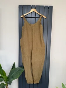 Stalf Cocoon Jumpsuit - Light Brown Lightweight Linen Small - Picture 1 of 6