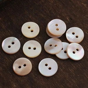 14cm 20pcs White Mother Pearl of Shell Button Natural Bead Craft Sewing Knitting - Picture 1 of 9