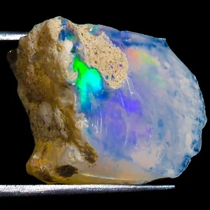 100 % natürlicher äthiopischer Multi Feueropal grobe Edelsteine 10,00 kt. 13x 15x 13mm - Bild 1 von 3