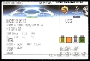 Ticket 2007 AS Roma vs. Manchester United Champions League  38844 - Picture 1 of 2