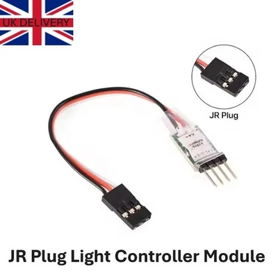 LED Light Controller JR Plug 3CH Switch System for RC Car Boat Crawler Receiver - Image 1 of 3