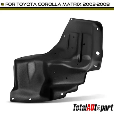 Protector contra salpicaduras de motor para Toyota Corolla Matrix 2003-2008 transmisión manual Driver LH Foto 1 de 4