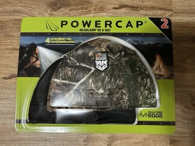 Realtree Edge Powercap Headlamp Hat Beanie 2 Pack Camo & Black, LED, Batt Includ - Изображение 1 из 3