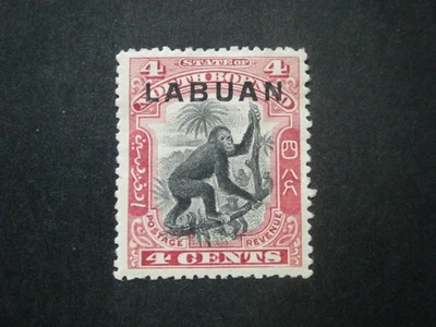 Borneo Norte - Labuan 1900 4c negro y carmín P131/2-14 SG113 MM Foto 1 de 2