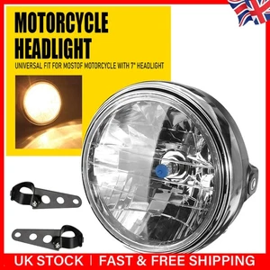 7Inch 12V Motorcycle Headlight Driving Turn Signal Indicator Light with Bracket - Picture 1 of 16