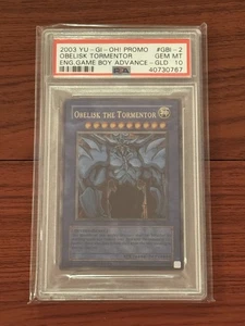 2003 YU-GI-OH! GBI-002 OBELISK THE TORMENTOR PSA 10 ENG Game Boy Advance English - Picture 1 of 2