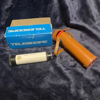 Telescope 3 Draw In Case Orbit 25X30 TJK Japan In Leather Case With Felt Lining - Image 1 of 4