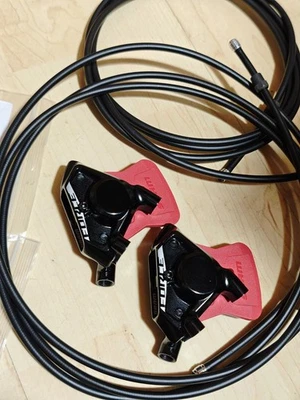 SRAM Force AXS HRD Bremssattel SET Flat Mount E1 | VR&HR&Bremsleitung - Bild 1 von 3