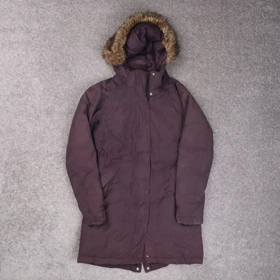 Парка женская The North Face XS фиолетовая с длинным рукавом с капюшоном меховая на молнии - Изображение 1 из 4