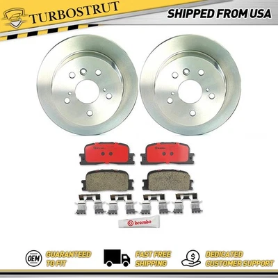 Kit de pastillas de freno rotores de freno traseros OE Brembo Prime para Lexus ES300 2002 2003 Foto 1 de 4