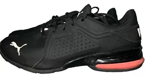 Puma Men’s Shoes Size 9 Puma Viz Training Sneakers Black Red 194162-02 - Picture 1 of 7