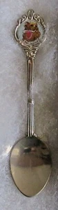 #24) SILVER PLATED TEA SPOON SINGAPORE CITY SOUTH EAST ASIA ISLAND LION HEAD - Picture 1 of 2