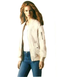 Buffalo Women's Boyfriend Style Bomber Jacket Light Pink Medium & XL BRAND NEW - Picture 1 of 10