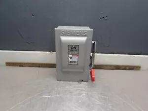 SIEMENS HNF361 HEAVY-DUTY SAFETY SWITCH 30A/600V/3P/60HZ,NEW! MAKE OFFER! - Picture 1 of 9